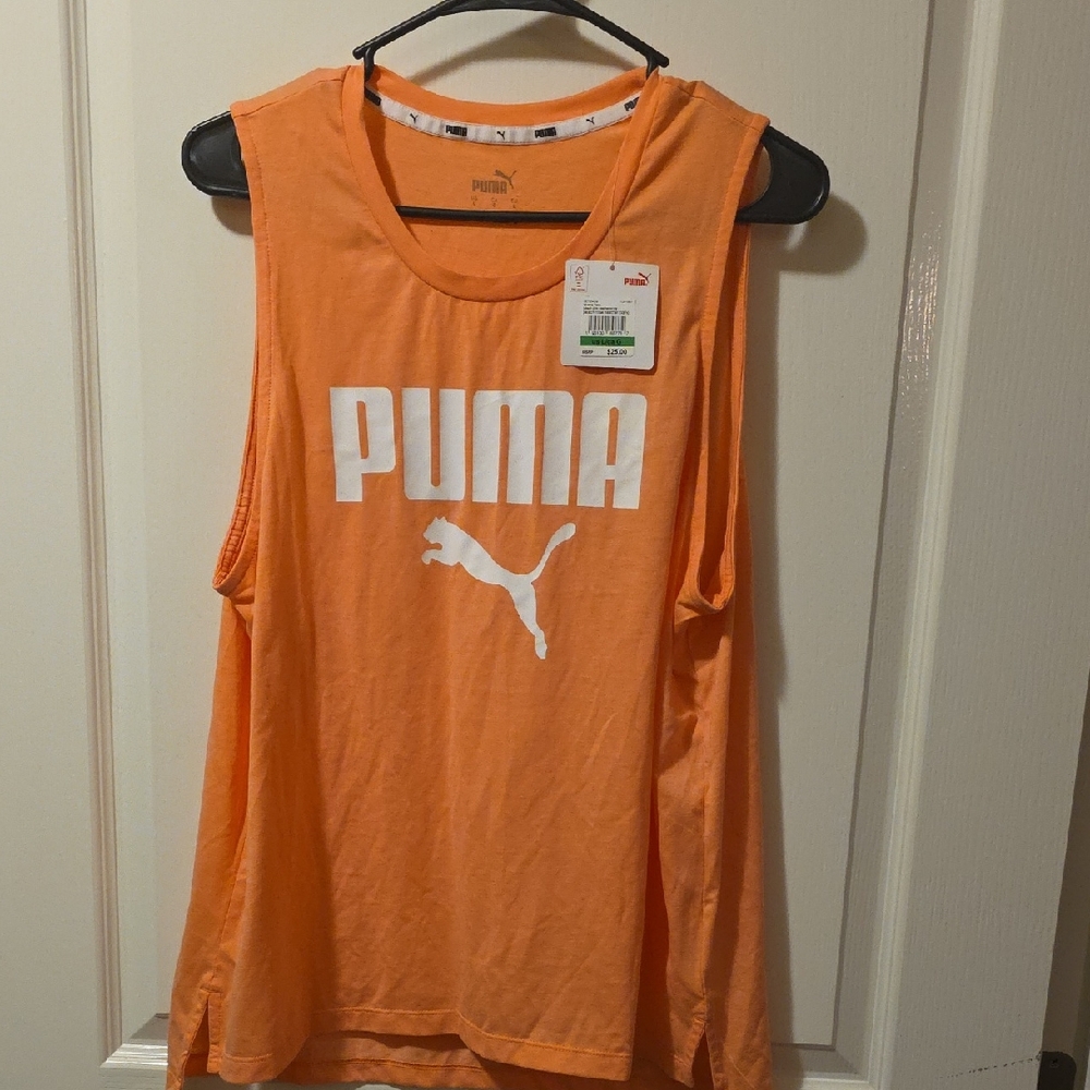 Brand New! Puma Vibrant Orange Tank Top